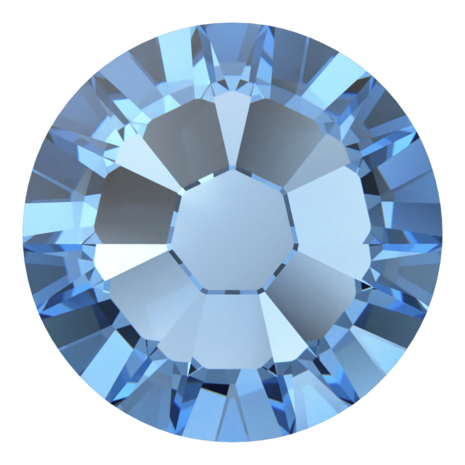 ReCreated&trade; Ice Blue (1405) SS10 - Swarovski Xilion Rose 2078 Hotfix Flatback per 144 stuks