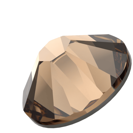 ReCreated&trade; Light Smoked Topaz (1402) SS6 - Swarovski Xilion Rose 2038 Hotfix Flatback per 144 stuks