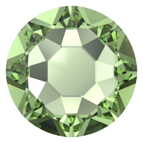 ReCreated&trade; Peridot (1408) SS16 - Swarovski Xirius Rose 2078 Hotfix Flatback per 144 stuks