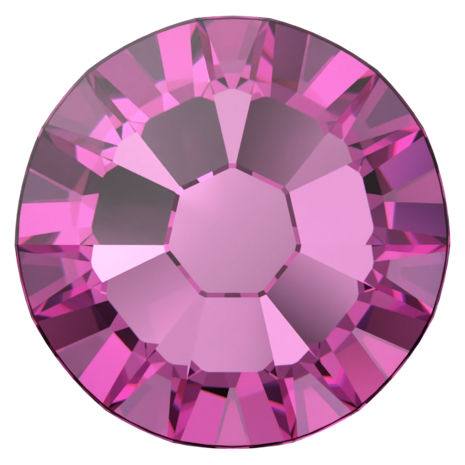 Dark Rose (1201 TCF&trade;) SS10 - Swarovski Xilion Rose 2038 Hotfix Flatback per 144 stuks