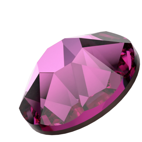 Dark Rose (1201 TCF&trade;) SS34 - Swarovski Xirius Rose 2078 Hotfix Flatback per 36 stuks