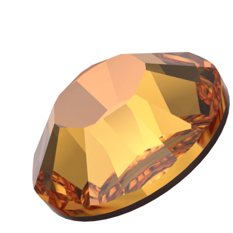 Dark Orange (1202 TCF&trade;) SS10 - Swarovski Xilion Rose 2038 Hotfix Flatback per 144 stuks