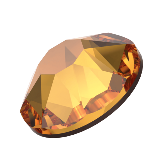 Dark Orange (1202 TCF&trade;) SS12 - Swarovski Xirius Rose 2078 Hotfix Flatback per 144 stuks