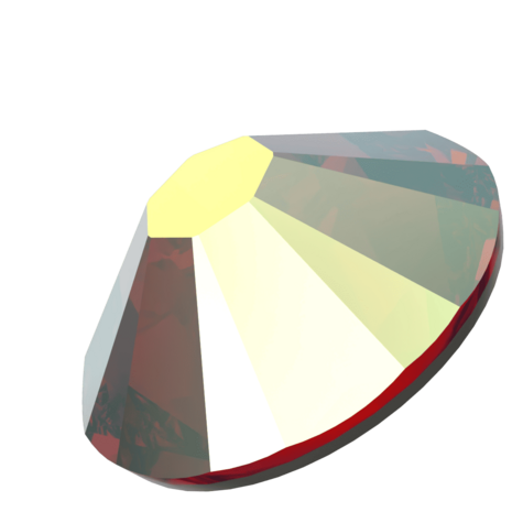 Light Siam AB (227AB) SS6 - Swarovski Xilion Rose 2038 Hotfix Flatback per 144 stuks