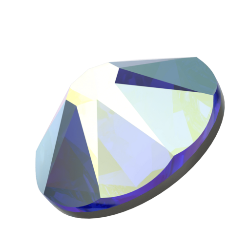Sapphire AB (206AB) SS12 - Swarovski Xirius Rose 2078 Hotfix Flatback per 144 stuks