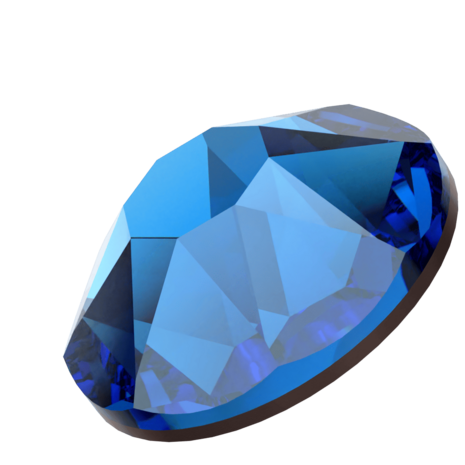 Capri Blue Nightfall (243 NIFA) SS10 - Swarovski Xilion Rose 2038 Hotfix Flatback per 144 stuks