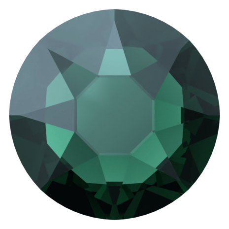 Emerald Nightfall (205 NIFA) SS6 - Swarovski Xilion Rose 2038 Hotfix Flatback per 144 stuks