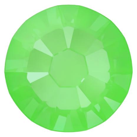 Crystal Electric Green Ignite (001 L135I) SS10 - Swarovski Xilion Rose 2038 Hotfix Flatback per 144 stuks