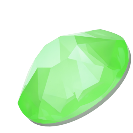 Crystal Electric Green Ignite (001 L135I) SS20 - Swarovski Xirius Rose 2078 Hotfix Flatback per 144 stuks