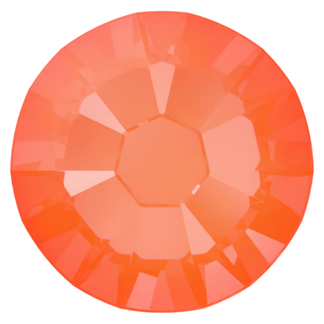 Crystal Electric Orange Ignite (001 L136I) SS10 - Swarovski Xilion Rose 2038 Hotfix Flatback per 144 stuks