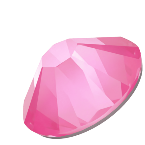 Crystal Electric Pink Ignite (001 L137I) SS10 - Swarovski Xilion Rose 2038 Hotfix Flatback per 144 stuks