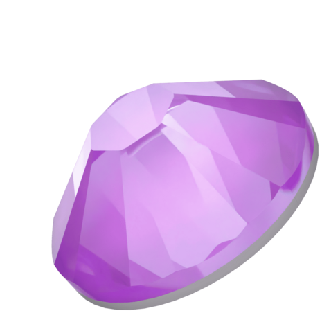 Crystal Electric Violet Ignite (001 L148I) SS10 - Swarovski Xilion Rose 2038 Hotfix Flatback per 144 stuks