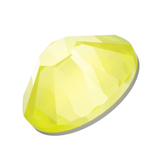 Crystal Electric Yellow Ignite (001 L138I) SS10 - Swarovski Xilion Rose 2038 Hotfix Flatback per 144 stuks