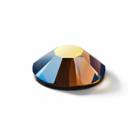 Chocolate AB HF 10250 (SS6) - Preciosa hotfix steentjes Chaton Rose Maxima per 144 stuks (1 gross)