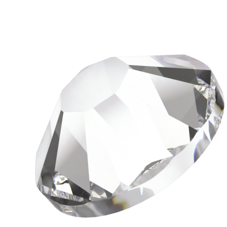 Crystal Transparent (001 HTF) SS10 - Swarovski Xilion Rose 2038 Hotfix Flatback per 144 stuks