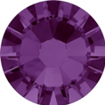 Hotfix steentje in de kleur amethyst. Een violette paarse gloed