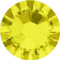 Hotfix steentje in Citrine kleur. Een citroengele zomerse kleur.