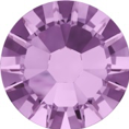 Hotfix steentje in Light Amethyst kleur. Zachter roze kleur, richting paars