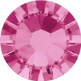 Hotfix steentje in de kleur Rose. De volledig roze kleur