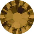 Hotfix steentje in Topaz kleur. Middentint bruin paarsig