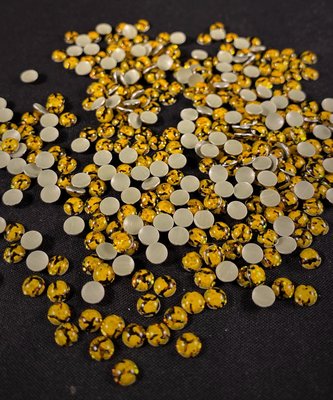 Hotfix Epoxy 4 mm Kleur Tijger Geel