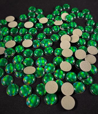 Hotfix Epoxy 8 mm Kleur Egaal Groen per 5 gram (c.a. 45 stuks)