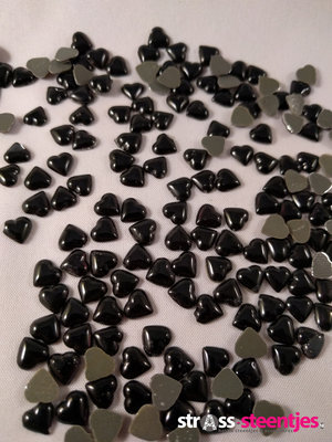 Hotfix Rhinestones Hart Zwart DMC