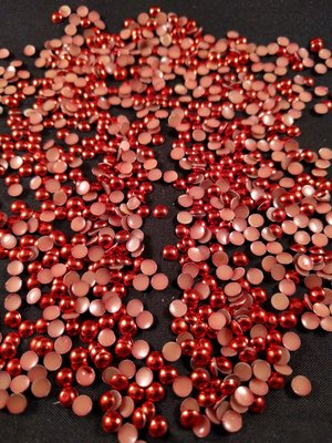 Hotfix Dome Studs SS 16 Kleur Rood