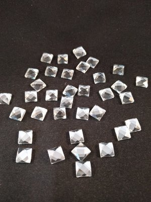 Hotfix steentjes DMC kwaliteit vierkant 8 mm Kleur Crystal