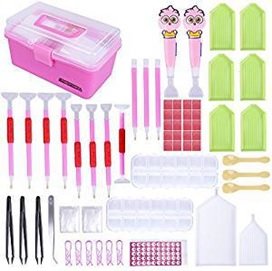 Diamond Painting Toolkit koffer - Roze