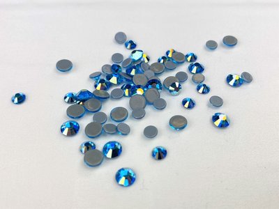 Aquamarine Shimmer SS30 Excellent Austrian kwaliteit Hotfix steentjes (per 36 stuks)