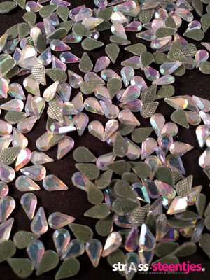 Hotfix Rhinestones Druppel Crystal AB DMC
