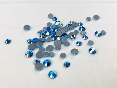 Aquamarine Shimmer SS10 Excellent Austrian kwaliteit Hotfix steentjes