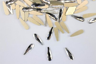 Druppel smal 10 mm Crystal Non hotfix Rhinestones figuren Superior Glamour kwaliteit (6007)