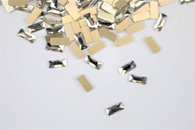 Rechthoek 3x7 mm Crystal Non hotfix Rhinestones figuren Superior Glamour kwaliteit (6053)