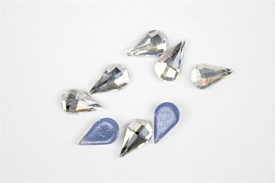 Druppel 6x10 mm Crystal  Hotfix Rhinestones Figuren Superior kwaliteit (2011)