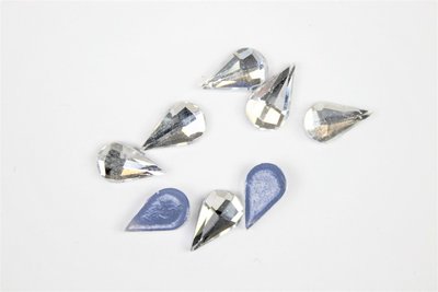 Druppel 6x10 mm Crystal  Hotfix Rhinestones Figuren Superior kwaliteit (2011) (per 36 stuks)