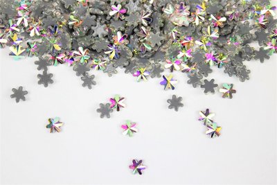 Sterbloemetje 5 mm Crystal AB Hotfix Rhinestones Figuren Superior kwaliteit (1035) (per 20 stuks)