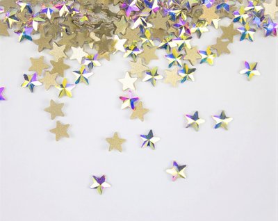 Sterretje 5 mm Crystal AB Non hotfix Rhinestones figuren Superior Glamour kwaliteit (5033)