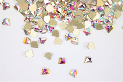 Diamantje 5 mm Crystal AB Non hotfix Rhinestones figuren Superior Glamour kwaliteit (5096)