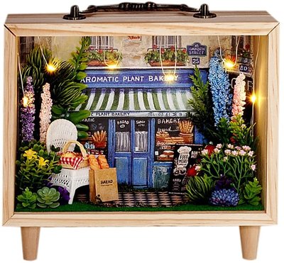Mini Dollhouse - Little Wooden Box Serie - Aromatic Plant Bakery