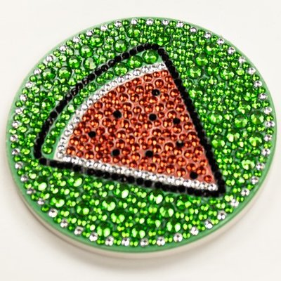 Diamond Painting Onderzetter - Groen met Watermeloen