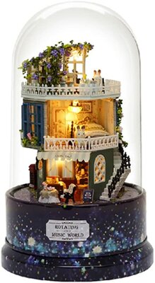 Draaiende muziekdoos - Look for a Star - Mini Dollhouse