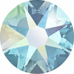 Swarovski hotfix steentjes kleur Aquamarine AB (202 AB) SS16 UITVERKOOP