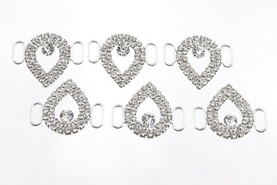 Non-hotfix kleine Bikini connector - Crystal (109)