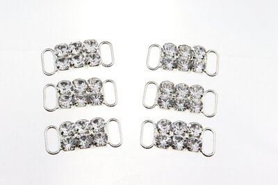 Non-hotfix kleine Bikini connector - Crystal (104)