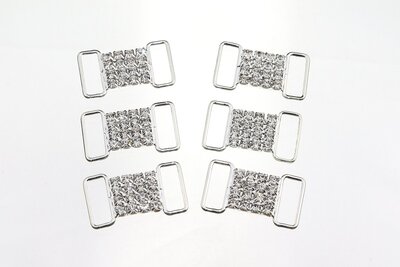 Non-hotfix kleine Bikini connector - Crystal (102)