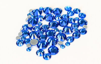 Capri Blue SS 30 Superior Glamour kwaliteit Hotfix steentjes