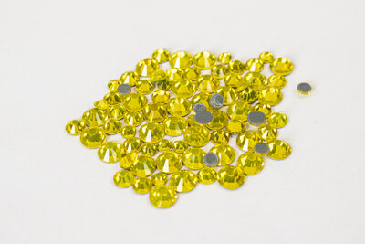Citrine SS 6 Superior Glamour kwaliteit Hotfix steentjes