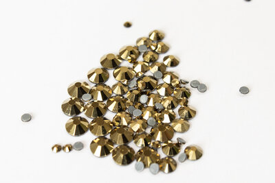Gold SS 10 Superior Glamour kwaliteit Hotfix steentjes